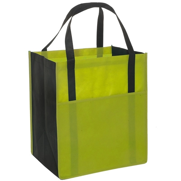 Black-Lime Green color option for Metro Shopper Tote