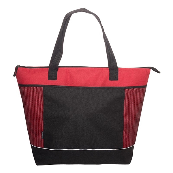 Red color option for Large Insulated Cooler Tote Bag
