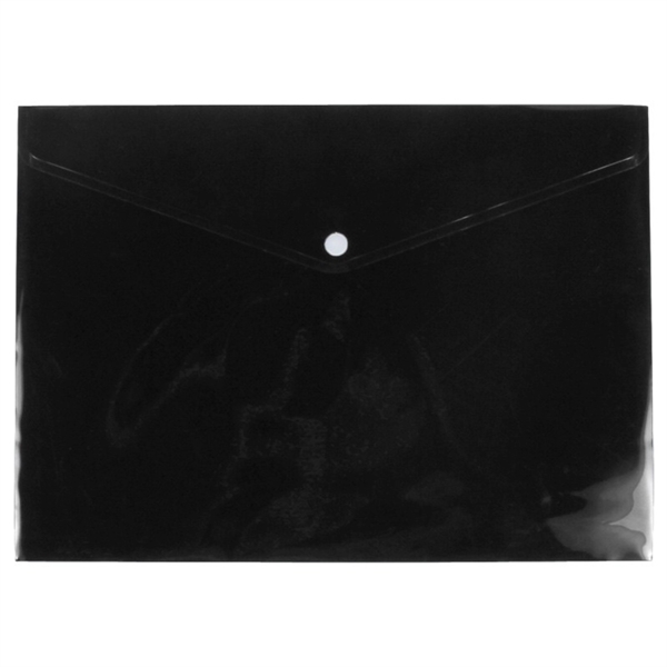 Opaque Black color option for Plastic Letter Size Envelope With Snap Closure