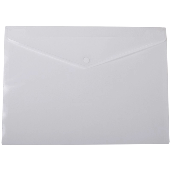 Opaque White color option for Plastic Letter Size Envelope With Snap Closure