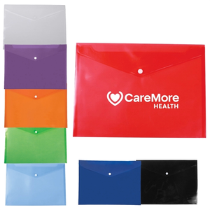 Photo of Plastic Letter Size Envelope With Snap Closure
