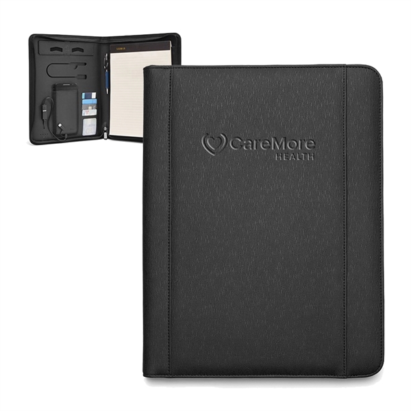 Black color option for Leeman Tech Portfolio With Power Bank And Charger