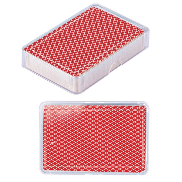 Clear-Red color option for Handy Standard Playing Cards