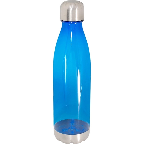Translucent Blue color option for 750 M L Plastic Bottle Eith Tritan Finish