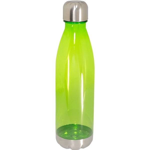 Translucent Lime Green color option for 750 M L Plastic Bottle Eith Tritan Finish