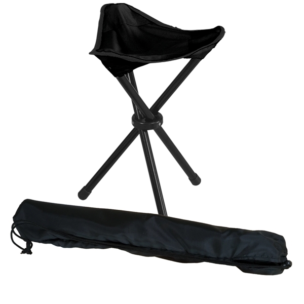 Black color option for Foldable Tripod Stool In A Bag