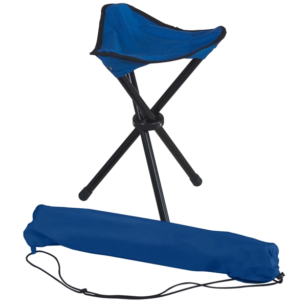 ROYAL BLUE color option for Foldable Tripod Stool In A Bag
