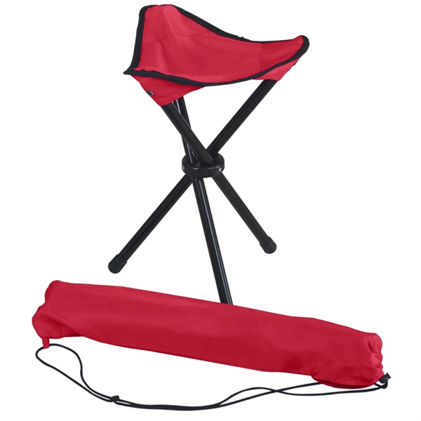 Red color option for Foldable Tripod Stool In A Bag
