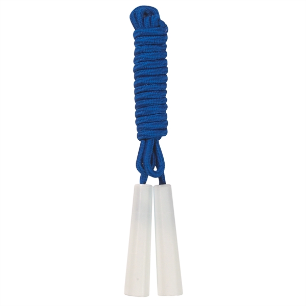 WHITE WITH BLUE color option for Budget Skipping Rope