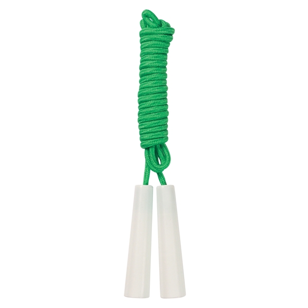 WHITE WITH GREEN color option for Budget Skipping Rope