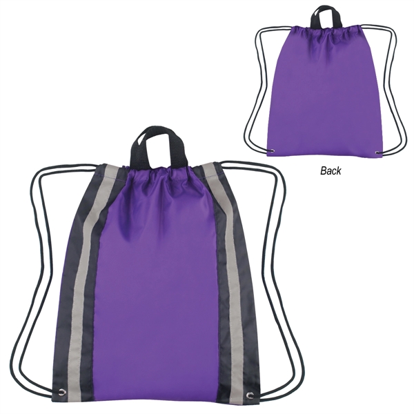 Purple color option for Stylish Safety Reflective Sports Bag For Outdoors