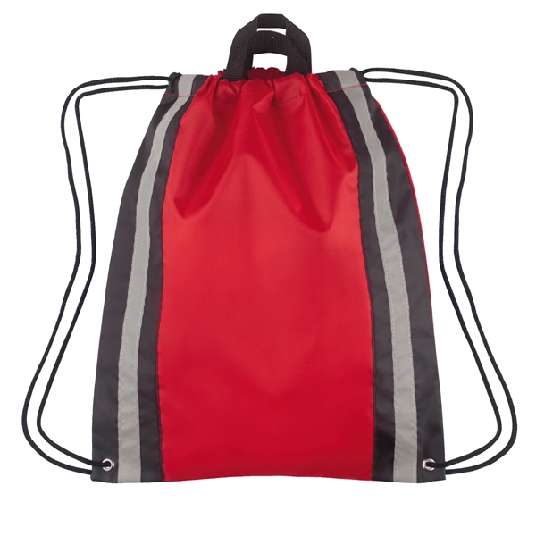 Red color option for Stylish Safety Reflective Sports Bag For Outdoors