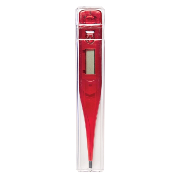 Translucent Red color option for Thermometer With Digital Display