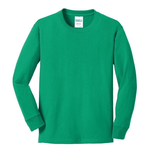 Kelly Green color option for Classic Style Long Sleeve Cotton T Shirt