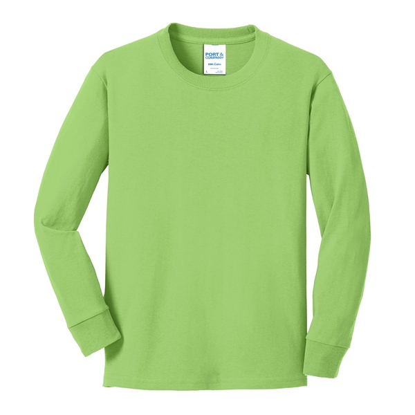 Lime color option for Classic Style Long Sleeve Cotton T Shirt