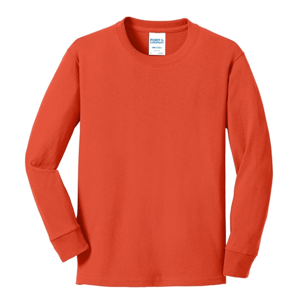 Orange color option for Classic Style Long Sleeve Cotton T Shirt