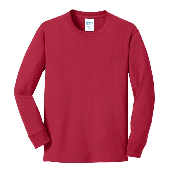 Red color option for Classic Style Long Sleeve Cotton T Shirt