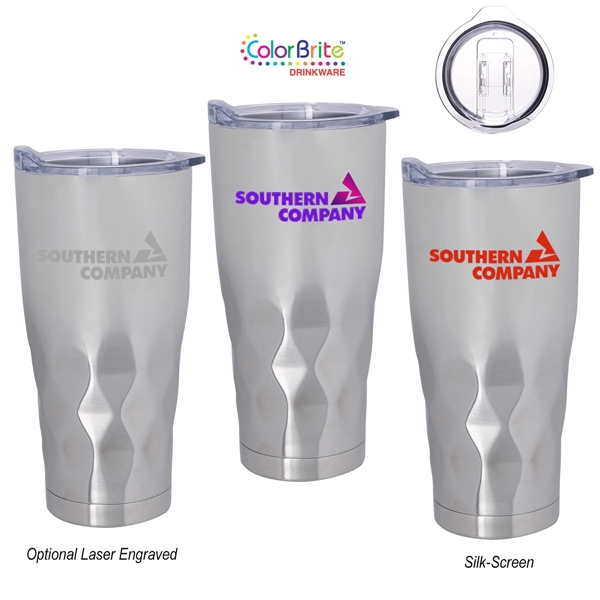 SILVER color option for 22 Oz. Stainless Steel Double Wall Insulated Travel Tumbler