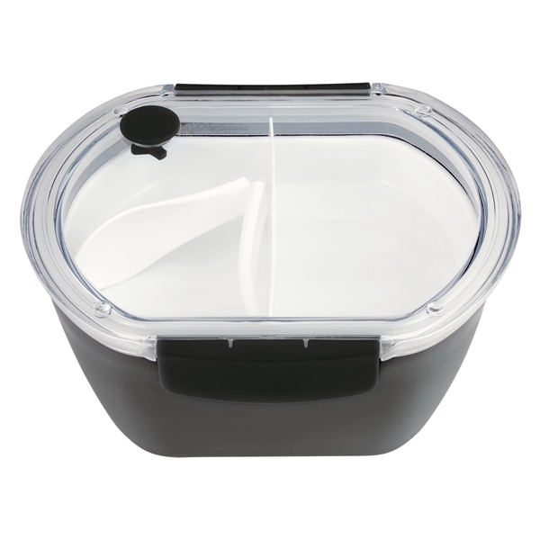 Gray-Black color option for Oblong Meal Container