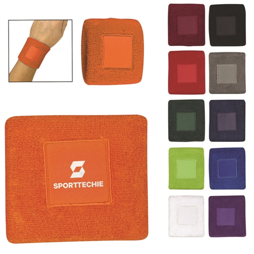 Main photo of 100% Cotton Wristband With Patch