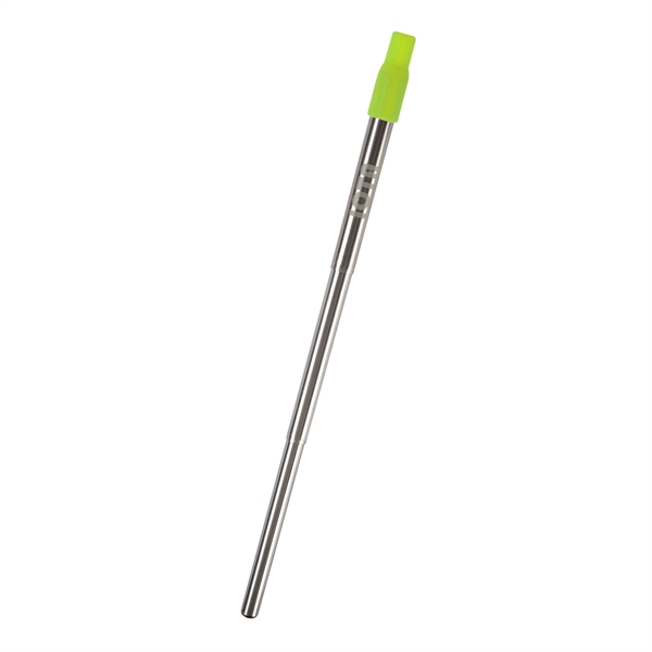 Lime Green color option for Foldable Stainless Straw Set With Brush Cleaner