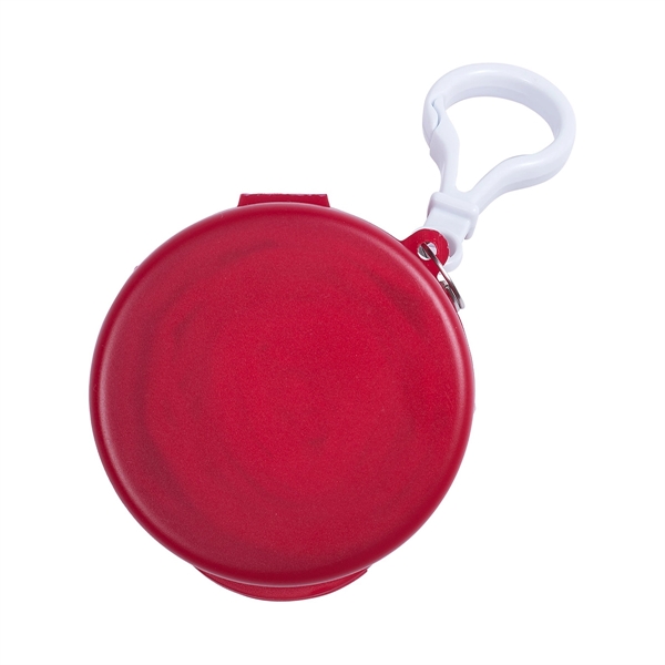 Translucent Red color option for One Use Plastic Hooded Coat