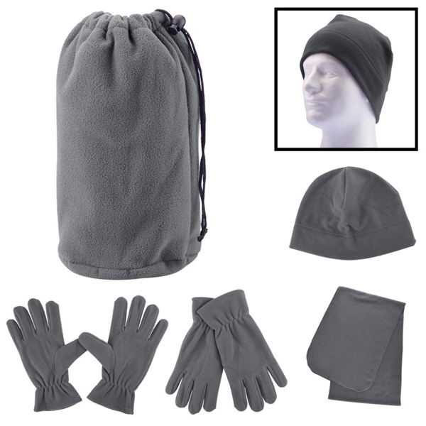 Charcoal Gray color option for Fleece Set For The Winter