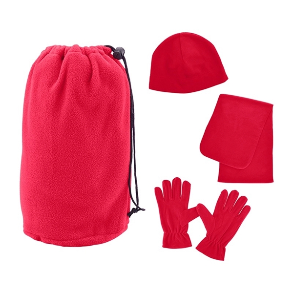 Red color option for Fleece Set For The Winter