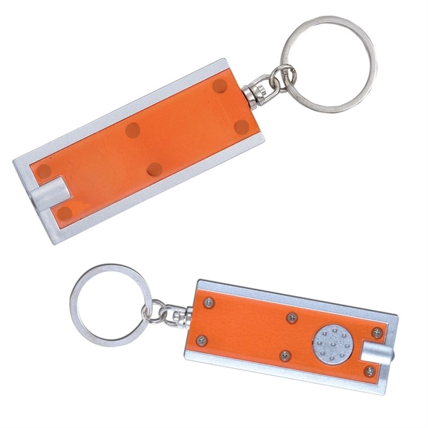Orange color option for Key Chain With Led Light