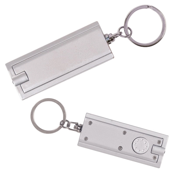 Silver color option for Key Chain With Led Light