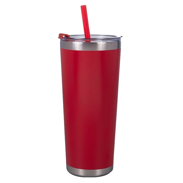 Red color option for 20 Oz. Matte Finish Stainless Steel Tumbler