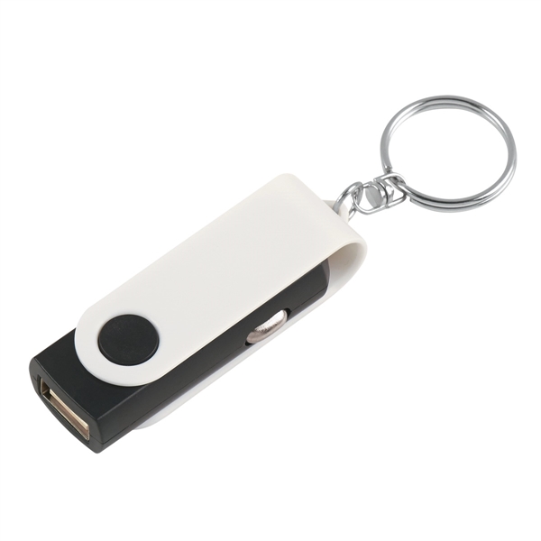 WHITE WITH BLACK color option for Portable Car Adapter