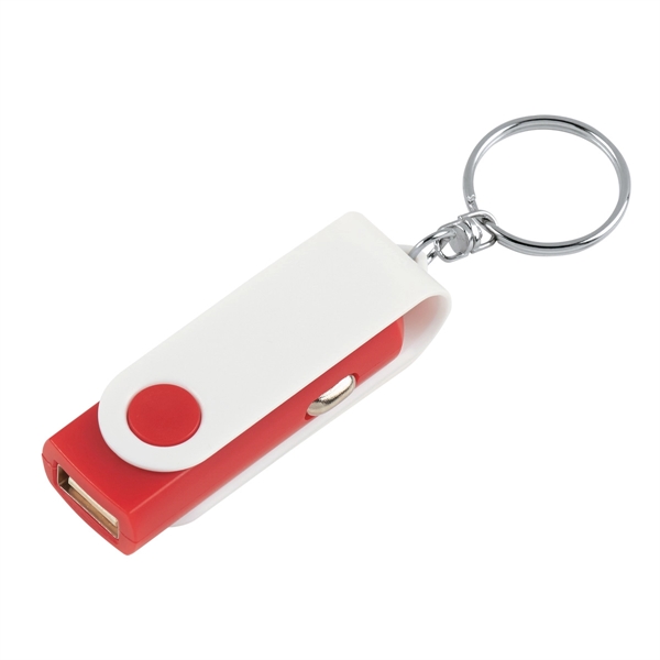WHITE WITH RED color option for Portable Car Adapter