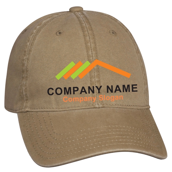 DARK KHAKI color option for Classic Washed Cotton Cap With 6 Panel