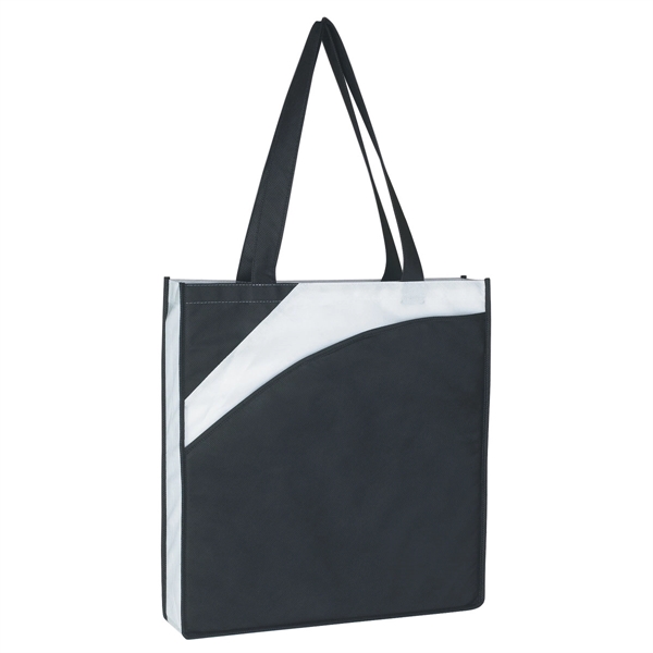 BLACK WITH BLACK color option for Water Resistant Conference Tote
