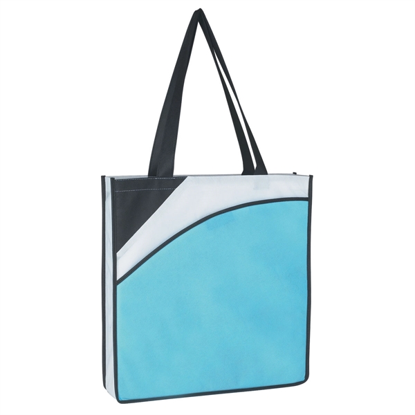 LIGHT BLUE    WITH BLACK color option for Water Resistant Conference Tote