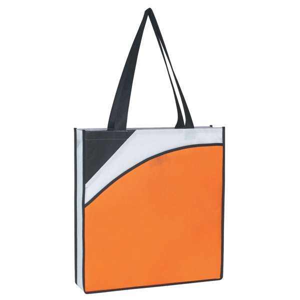ORANGE WITH BLACK color option for Water Resistant Conference Tote
