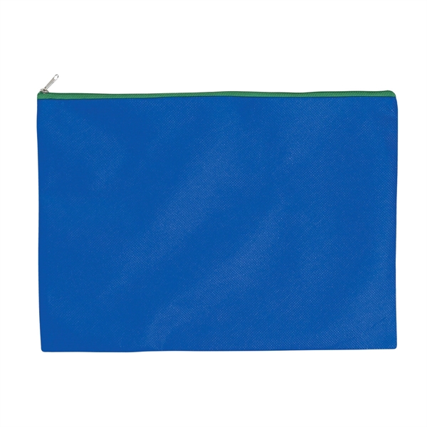 ROYAL WITH GREEN color option for Water Resistant Document Pouch