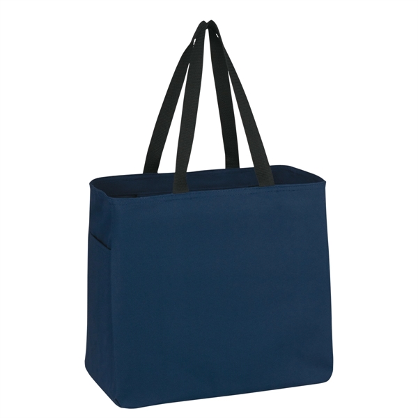 NAVY BLUE color option for Solid Colored Tote