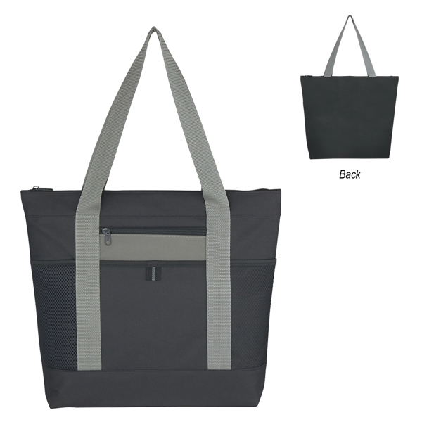 BLACK BLACK GRAY color option for Tri Toned Tote