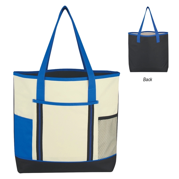 NATURAL ROYAL BLACK color option for Multicolored Tote