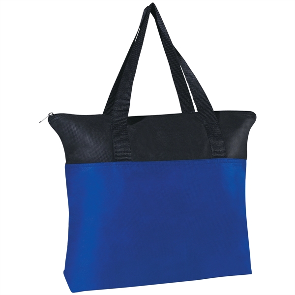 ROYAL BLUE color option for Non Woven Tote Bag With Zipper