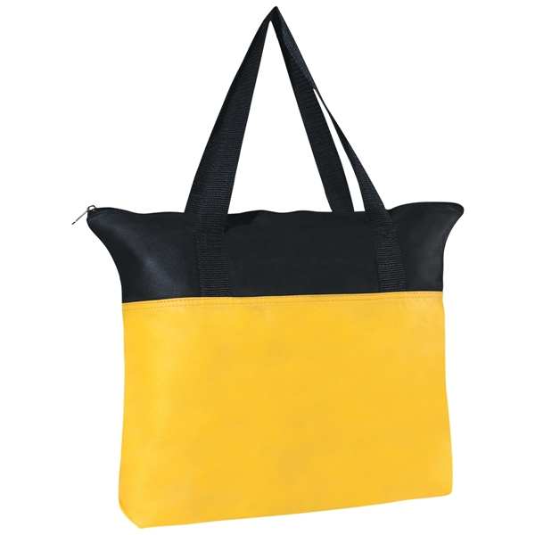 YELLOW color option for Non Woven Tote Bag With Zipper