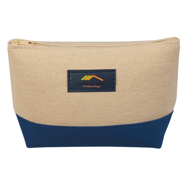 NATURAL BLUE color option for Mini Cosmetic Bag