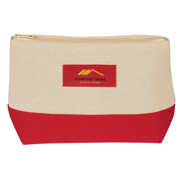 NATURAL RED color option for Mini Cosmetic Bag