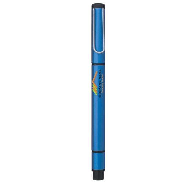 Metallic Blue color option for Beautiful Ballpoint Pen And Highlighter