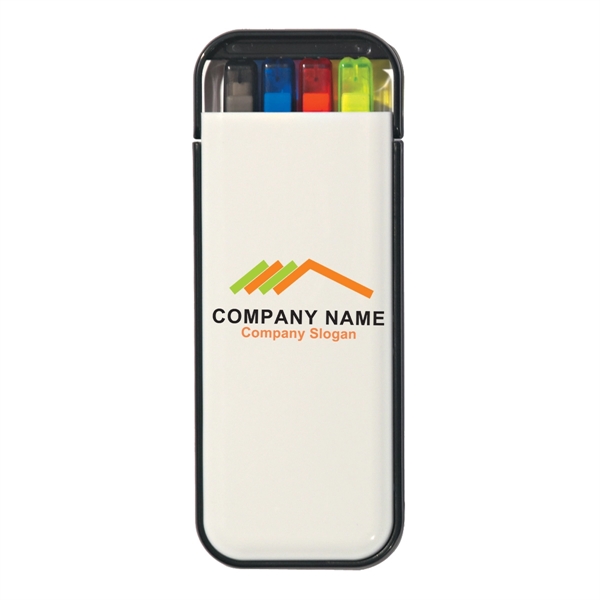 WHITE WITH BLACK color option for 4 In 1 Writing Set