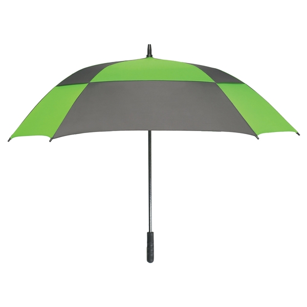 GRAY WITH GREEN color option for Automatic Square Umbrella