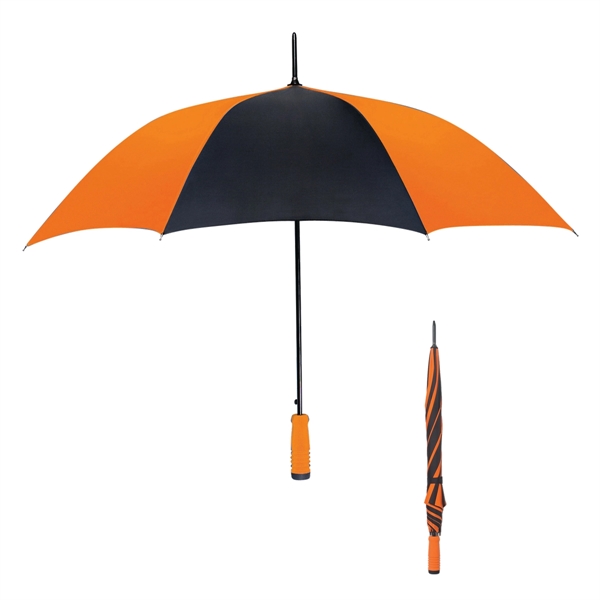 ORANGE WITH BLACK color option for Classic 40" Umbrella