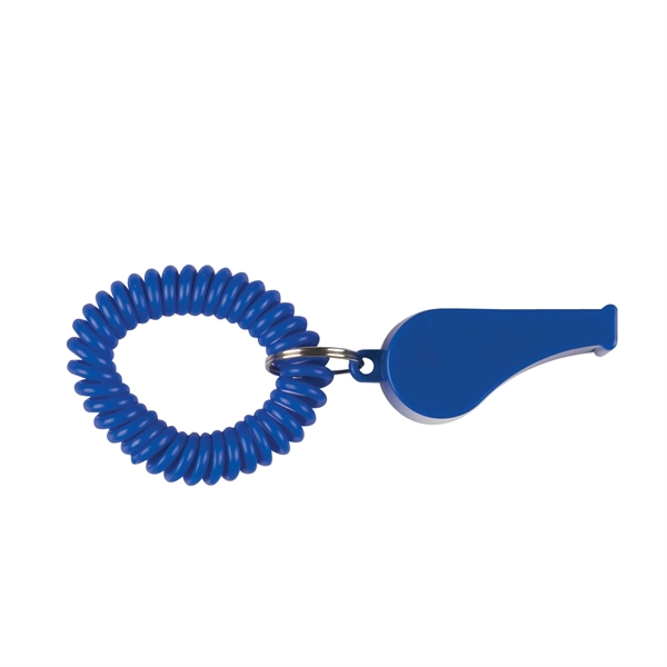 ROYAL BLUE color option for Nicely Colored Whistle With Wrist Bands